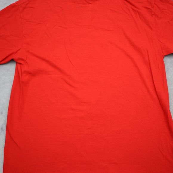 Elf Shirt Boys S Red Short Sleeve Crew Neck Graphic Print Cotton Casual Tee - Picture 13 of 14